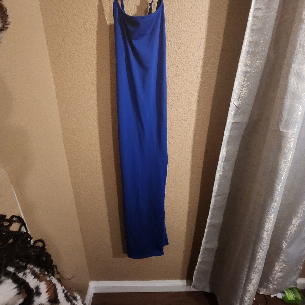 Elegant Blue Maxi Dress